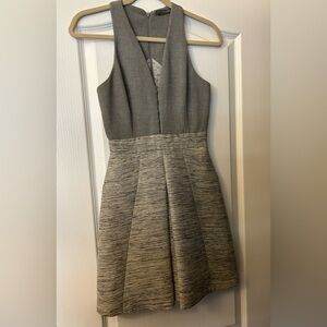 Alexander McQueen Textured Gray Dress